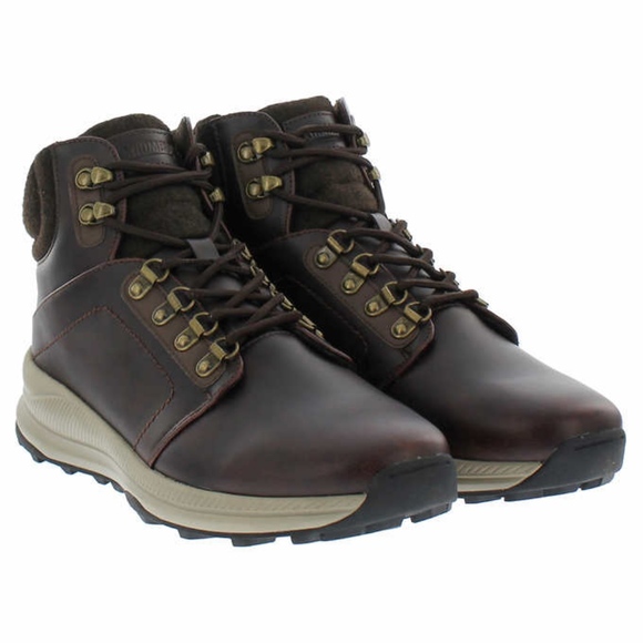 NEW Khombu Men's Hiker Boot Lace Up Ankle Memory Foam Brown Size 10 Lightweight - Picture 1 of 4